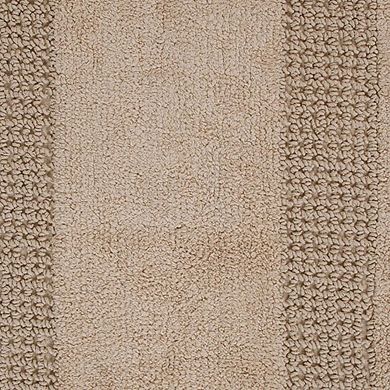 Skid Resistant All Season Cotton Extremely Absorbent Solid Racetrack Design Bath Rug