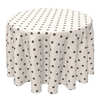 Round Tablecloth, 100% Cotton, 60 Round", Repeat Dot Design