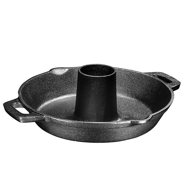PreSeasoned Cast Iron Chicken Roaster Turkey Roasting Pan Use In Oven