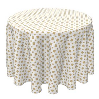 Round Tablecloth, 100% Cotton, 60 Round", Subtle Pattern