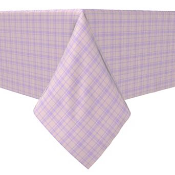 Square Tablecloth, 100% Cotton, 60x60", Plaid 27