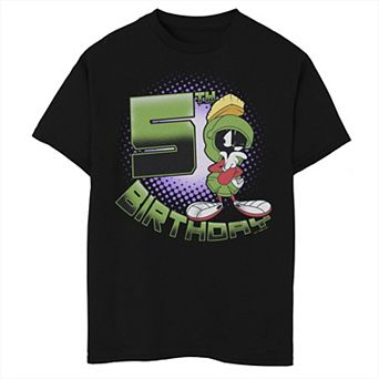 Boys Looney Tunes Marvin the Martian 5th Birthday Graphic Tee