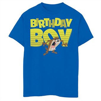 Boys Looney Tunes Tasmanian Devil Birthday Boy Graphic Tee
