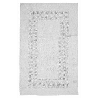Premium Quality Cotton Bath Rug Features All Season Classic Racetrack Design Rug
