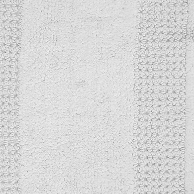 Premium Quality Cotton Bath Rug Features All Season Classic Racetrack Design Rug