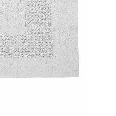 Premium Quality Cotton Bath Rug Features All Season Classic Racetrack Design Rug