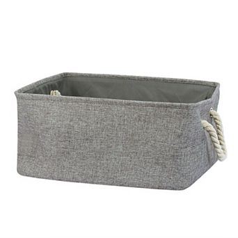 Collapsible Storage Bin Basket Organizer Box Fabric Container S Size Gray S
