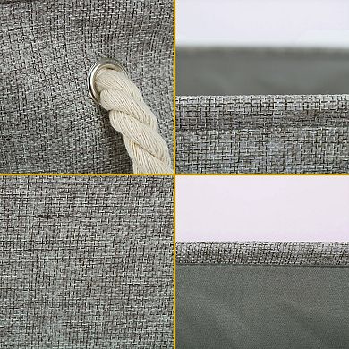 Collapsible Storage Bin Basket Organizer Box Fabric Container S Size Gray S