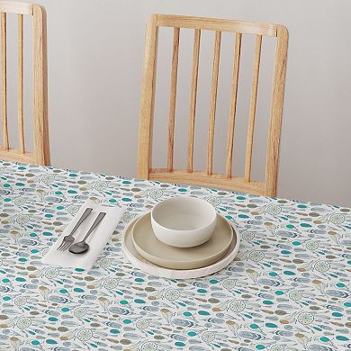 Round Tablecloth, 100% Cotton, 60 Round", Birds and Dream Catchers