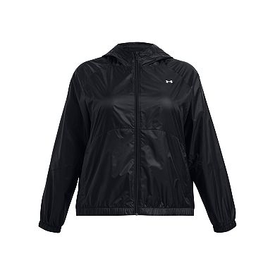 Plus Size Women's Under Armour Rival Full-Zip Windbreaker Jacket