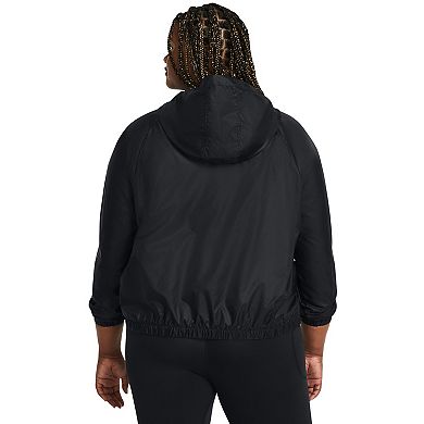 Plus Size Women's Under Armour Rival Full-Zip Windbreaker Jacket