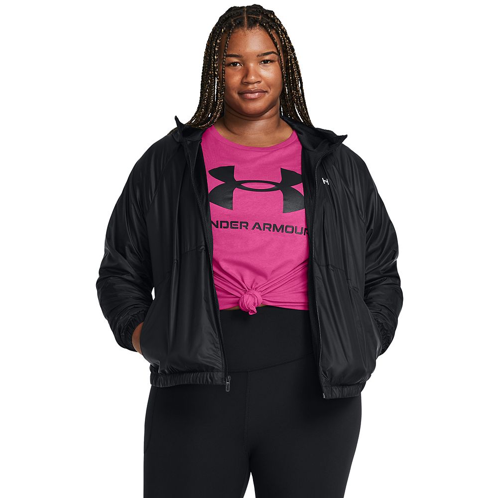Plus Size Women's Under Armour Rival Full-Zip Windbreaker Jacket