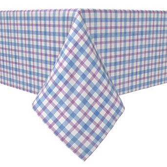 Square Tablecloth, 100% Cotton, 60x60", Plaid 9