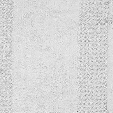 Beautiful Cotton Bath Rug Racetrack Design Skid Resistant Comfortable Absorbent