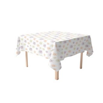 Square Tablecloth, 100% Cotton, 60x60", Fireworks Celebration