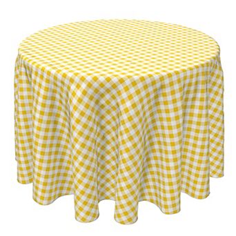 Round Tablecloth, 100% Cotton, 60 Round", Plaid 4