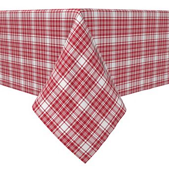 Square Tablecloth, 100% Cotton, 60x60", Plaid 2
