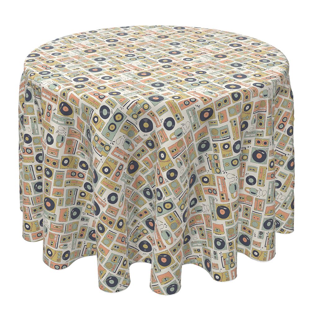 Round Tablecloth, 100% Cotton, 60 Round