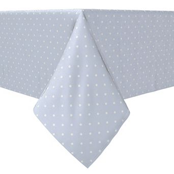 Square Tablecloth, 100% Cotton, 60x60", Mini Dots Blue