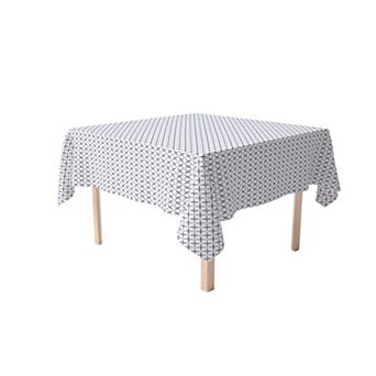 Square Tablecloth, 100% Cotton, 60x60", Criss Cross Pattern