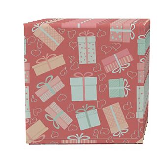 Napkin Set of 4, 100% Cotton, 20x20", Lovely Gifts