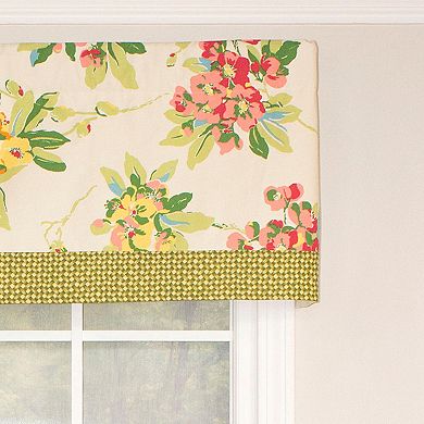 Selva Banded 100% Cotton with Fully Lined 3" Rod Pocket Valnance for Windows