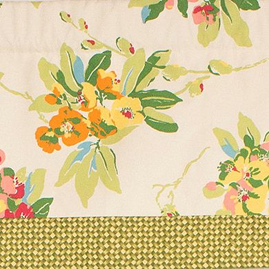 Selva Banded 100% Cotton with Fully Lined 3" Rod Pocket Valnance for Windows