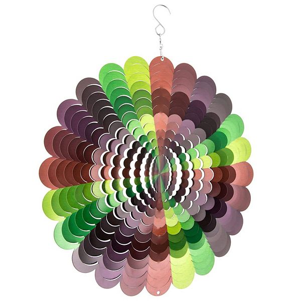 Metal Garden Wind Spinner Outdoor Decor for Yard and Garden Lawn Art Ornaments with Hanging Hook