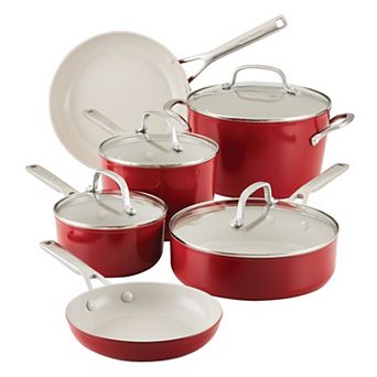 KitchenAid® 10 pc Hard Anodized Ceramic Nonstick Cookware Set