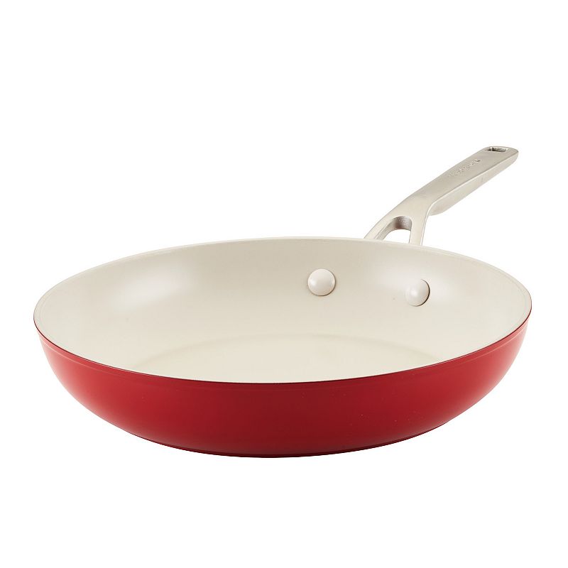 KitchenAid Hard Anodized Ceramic Nonstick Frying Pan  10-Inch  Empire Red