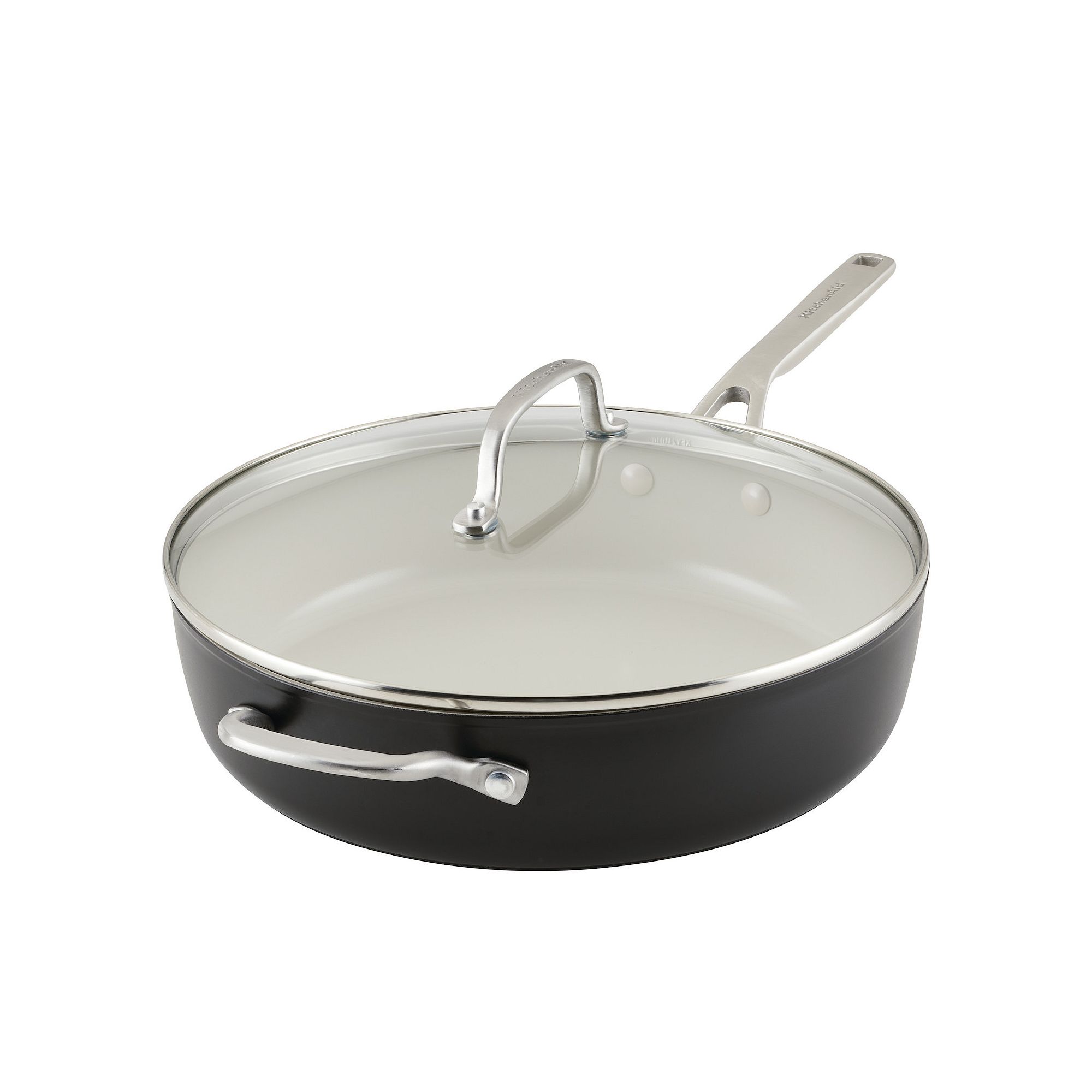 KitchenAid® 5-qt. Hard Anodized Ceramic Nonstick Sauté Pan with Lid, Blac