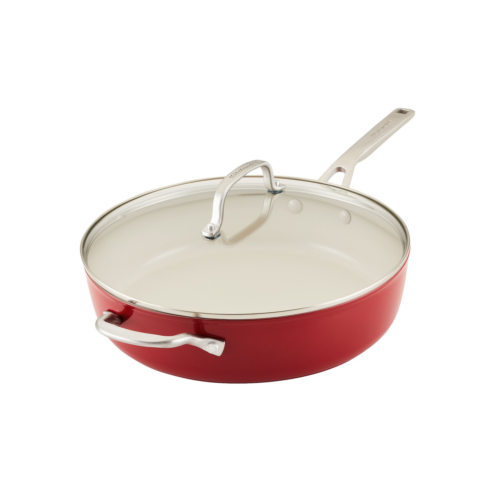 KitchenAid® 5-qt. Hard Anodized Ceramic Nonstick Sauté Pan with Lid, Red
