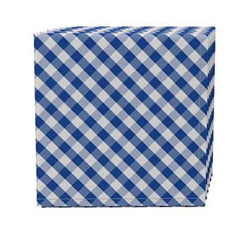 Napkin Set of 4, 100% Cotton, 20x20", Plaid 26