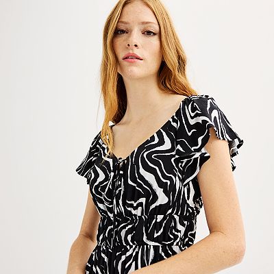 women's nine west flutter sleeve maxi dress Women's Nine West Flutter Sleeve Maxi Dress