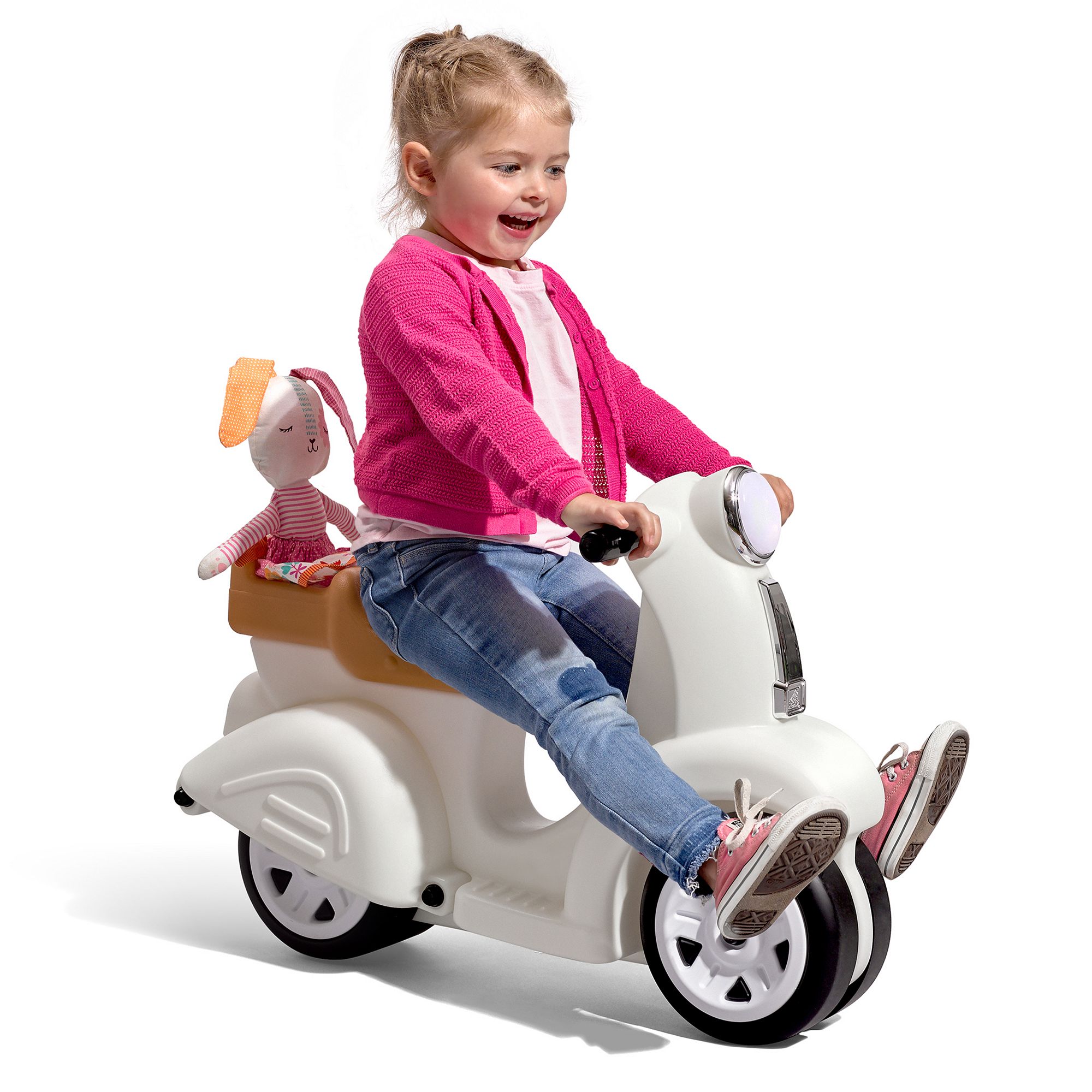 Step2 Ride Along Scooter, White