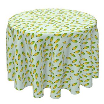 Round Tablecloth, 100% Cotton, 60 Round", It's Corn
