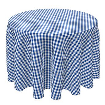 Round Tablecloth, 100% Cotton, 60 Round", Plaid 26