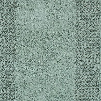 Good Quality Cotton Bath Rug Features All Season Classic Racetrack Design Rug