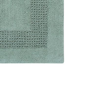 Good Quality Cotton Bath Rug Features All Season Classic Racetrack Design Rug