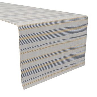 Table Runner, 100% Cotton, 16x72", Country Kitchen Stripe