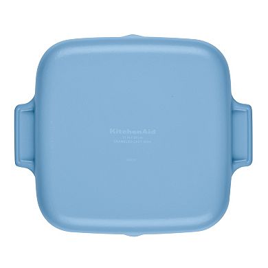 KitchenAid® 11-in. Enameled Cast Iron Square Grill and Roasting Pan