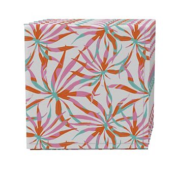 Napkin Set of 4, 100% Cotton, 20x20", Bold Hawaiian Pattern