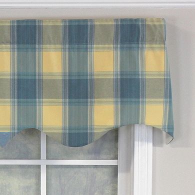 Syon Park Plaid Regal 100% Cotton with Fully Lined 3" Rod Pocket Valnance for Windows