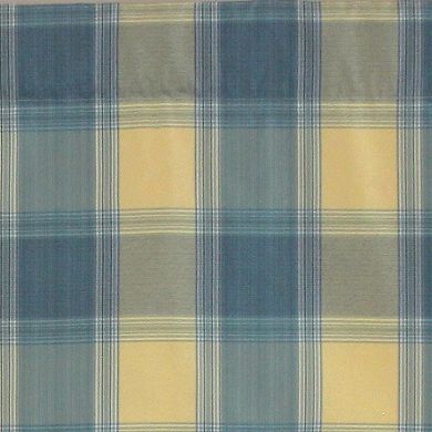 Syon Park Plaid Regal 100% Cotton with Fully Lined 3" Rod Pocket Valnance for Windows