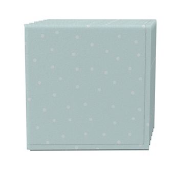 Napkin Set of 4, 100% Cotton, 20x20", Aqua Blue Polka Dots