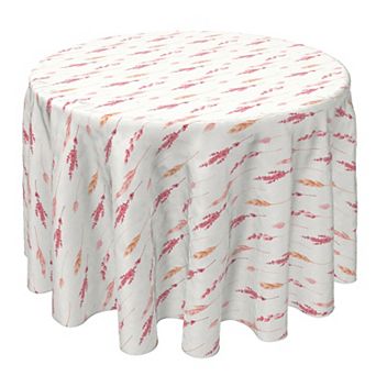 Round Tablecloth, 100% Cotton, 60 Round", Pink Botanicals