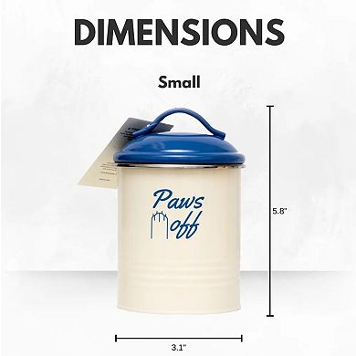 Country Living Pet Treat Storage Canister Dog Treat Canister French Blue (Set of 3)