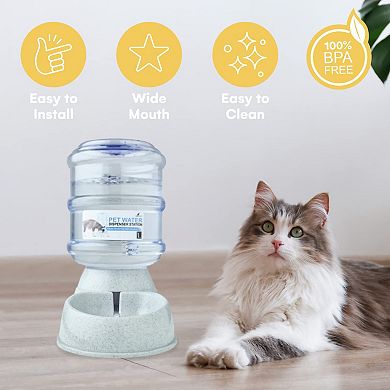 Pet Water And Food Dispenser Bpa-free, Feeder For Small And Big Cats, Dog Water Bowl And Feeder