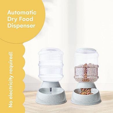 Pet Water And Food Dispenser Bpa-free, Feeder For Small And Big Cats, Dog Water Bowl And Feeder