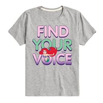 Disney's The Little Mermaid Boys Find Your Voice Tee